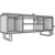 RTV komoda Lofter 135 cm - hrast craft