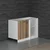 Hanah Home kuhinjski element Minar 4138, 120 cm, beli / dore