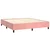 Vidaxl Box spring postelja z vzmetnico roza 160x200 cm žamet