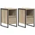 Noćni ormarić 2 pcs Sonoma 39,5 x 30 x 50 cm Konstruirano drvo