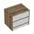 Hanah Home Elina 8171 Noćni stočić, 54x40x47cm, Krem-beli