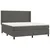 Vidaxl Box spring postelja z vzmetnico temno siva 160x200 cm žamet