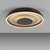 JUST LIGHT. 14409-21 - LED stropno svetilo GLITTY LED/22W/230V prečnik 40 cm crna