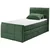 MID.YOU POSTELJA BOXSPRING 100 cm x 200 cm , tekstil, leseni material zelena