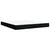 Vidaxl Box spring postelja z vzmetnico črna 180x200 cm blago