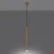 Sollux SL.1170 - Luster na sajli PASTELO 1xG9/8W/230V zlatna