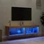 TV ormarići s LED svjetlima 2 kom boja hrasta 60x30x30 cm