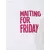 Mister Tee Curvy Majica Waiting For Friday, bela