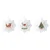 3-piece appetizer bowl set, with bamboo tray, Christmas Tale - Easy