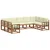 Set vanjskih sofa 9 kom. Prirodna i krem