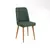 Hanah Home Trpezarijska stolica Vina Sandalye 47x89x46cm Bež-Zelena