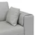Sofa Oblačnosiva 250 x 77 x 76 cm tkanina