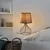 Opviq Stona lampa Telis-5392, 28x28x51 cm, IP20, Braon-crna