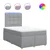 Vidaxl Boxspring postelja z vzmetnico svetlo siva 120x190 cm blago