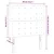 Vidaxl Vzglavje postelje temno rjavo 90x5x118/128 cm blago