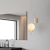 Opviq Zidna lampa Hilal-3822, 15x25x44cm, IP20, Zlatno-bela boje