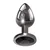 Evolved Black Gem Anal Plug Small Dark Metal