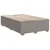 Vidaxl Box spring postelja z vzmetnico taupe 120x190 cm blago