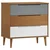 shumee vidaXL Predalnik, rjava barva, 80x40x80 cm, masiven borov les