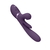 Vive Kura Thrusting G-Spot Vibrator with Flapping Tongue & Pulse Wave Stimulator Purple