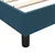Vidaxl posteljni okvir brez vzmetnice temno modra 180x210 cm žamet