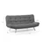Atelier del Sofa Trosed na razvlačenje Misa 200x95x105cm Sivi
