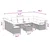 Set sofe s jastukom 10 pcs Crna poliratan