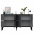 HANAH HOME Komoda Iris Anthracite Silver