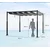 Terasna pergola , 3x3m, siva