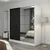 Hanah home Ormar Kale 180x210x52cm Belo-Crni
