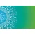 Tapeta bela Mandala na modrozelenem ozadju - 441x297