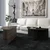 Hanah Home Set klub stolova Dolunay, 70x51.8x38 cm, 2 dela, Antracit-boje oraha