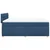 Vidaxl Box spring postelja z vzmetnico modra 160x200 cm blago