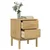 Vidaxl vidaXL FLORO Nočna omarica rjava, vosek 45x39x57 cm, masiven bor