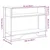 Konzolni stol boja hrasta 100 x 35 x 74,5 cm konstruirano drvo