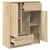 Komoda s ladicama i vratima sonoma hrast 73x31x90 cm