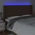 LED uzglavlje tamnosmeđe 163x16x118/128 cm od tkanine