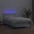 Krevet box spring s madracem LED bijeli 100x200 cm umjetna koža