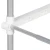 Polica za perilicu rublja Bijelo 70 x 27 x 136 cm Aluminij