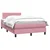 Vidaxl Box Spring postelja z vzmetnico Pink 120x220 cm Velvet
