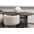Venture Design Jedilna miza in stol komplet Stone Oval in Simrishamn 74x220x100 cm črna bež
