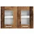 Vidaxl Viseča omarica 2 szt. Star les 60 x 31 x 40 cm Konstruiran les