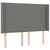 Vidaxl Box spring posteljni z vzmetnico temno siv 140x190 cm blago