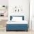 LED Box Spring Krevet Tamno plava 120 x 190 cm Baršun