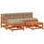 Set lounge namještaja za vrt 5 pcs Bakarno smeđa bor