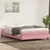 Vidaxl Box spring postelja z vzmetnico roza 140x210 cm žamet