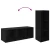 Set TV komoda Zidne 3 pcs Crni hrast 37 x 35 x 107 cm