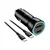 Auto punjač Blue Star 30 W (PD, QC 3.0, AFC) s USB C konektorom i USB CC 60 W kabelom