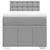 Vidaxl Box spring postelja z vzmetnico svetlo siva 90x200 cm blago