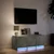TV ormarić s LED svjetlima boja betona 97x34x40 cm drveni